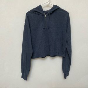 So Lounge Life Hoodie Blue Quarter Zip Hoodie Size Small Comfort Loungewear